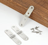 180° Folding Hinges 8pc Stainless Steel with 32 Screws – Universal