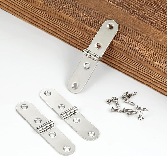 180° Folding Hinges 8pc Stainless Steel with 32 Screws – Universal