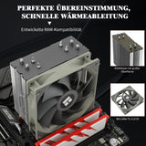Cooler procesor pe aer Thermalright Assassin Spirit 120 V2 ventilator 120mm PWM pentru AMD AM4/AM5 și Intel