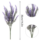 Artificial Lavender Flowers 12-Pack Weatherproof Outdoor Decorative – Purple