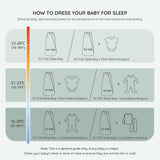 Sac de dormit de vară pentru bebeluși din bumbac 0.5 Tog – M (6–12 luni)