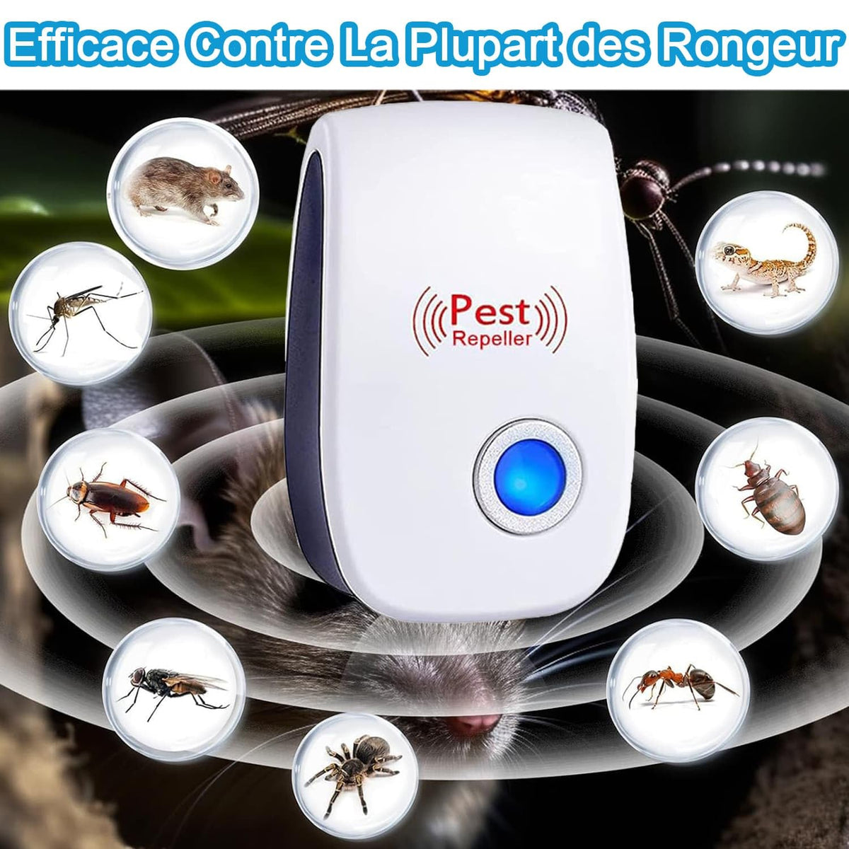 Ultrasonic Rodent Repeller 6-Pack Pest Repeller for Mice & Rats