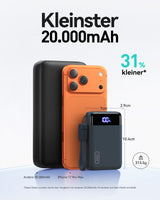 INIU Power Bank 20000mAh 22.5W Fast Charge Mini Portable Charger - Blue