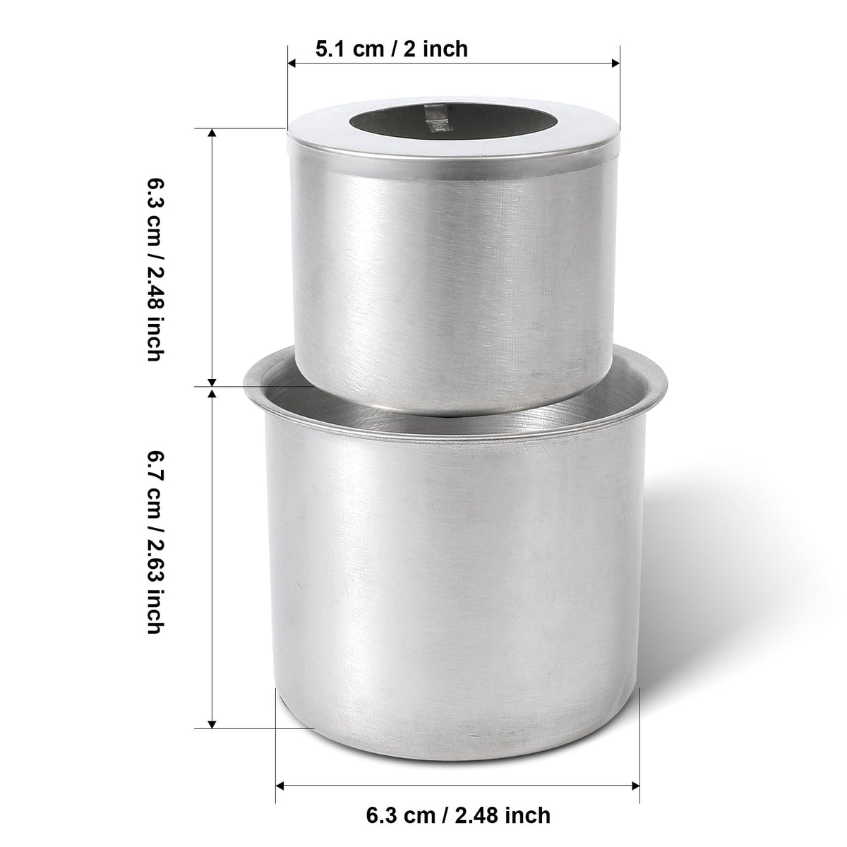 Waterproof Stainless Steel Trash Can with Lid, 3 Pieces (4 Pieces)
