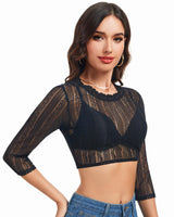 Dirndl Blouse Lace Bavarian Oktoberfest – Black S