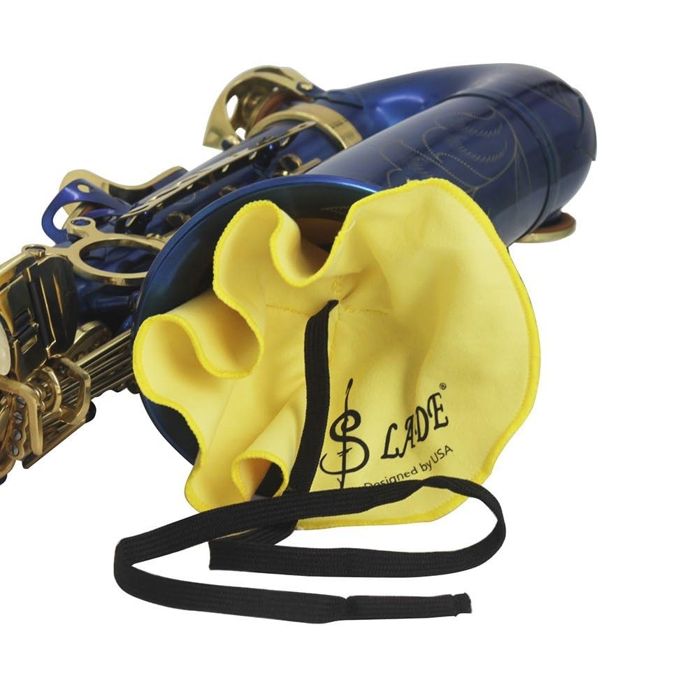Saxophone & Flute Cleaning Kit 3 Cloths + Mouthpiece Brush – 1 Set