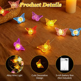 Butterfly String Lights 3m 30 LED Battery Operated Decorative – Warm White