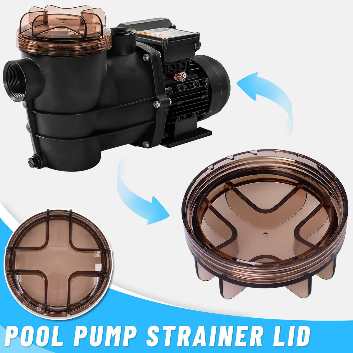 Pool Pump Cover Replacement for Sand Filter Pump Pre-filter Spare Part – A