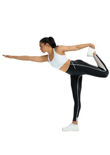 Women's High-Waist Sports Leggings Pockets Opaque Breathable – Various Sizes