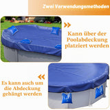 Saci balast cu apă din PVC pentru fixarea prelatei de iarnă a piscinei, set 12 bucăți