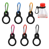 Carabiner Bottle Holder 6-Pack Belt Clips Water Bottle Carabiners – Black