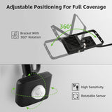 Proiector LED exterior 20W cu senzor de mișcare Lepro 1700LM IP65 lumină rece 5000K