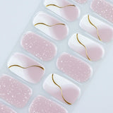 UV Gel Nail Strips French Tip Nail Foil Stickers Nail Art Accessories – JMEOWIO