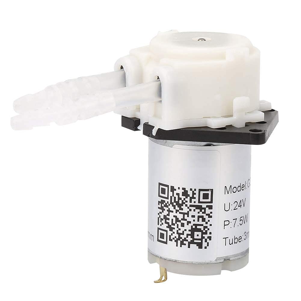Pompă peristaltică dozatoare automată 24V 3x5 mm pentru acvariu și laborator – Alb