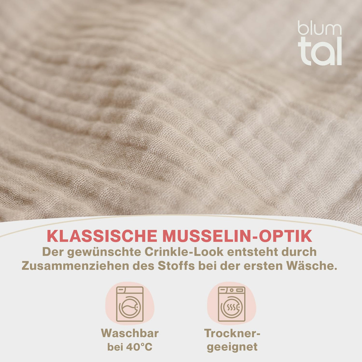 Muslin Pillowcases Set of 2 40x80 cm – Grey