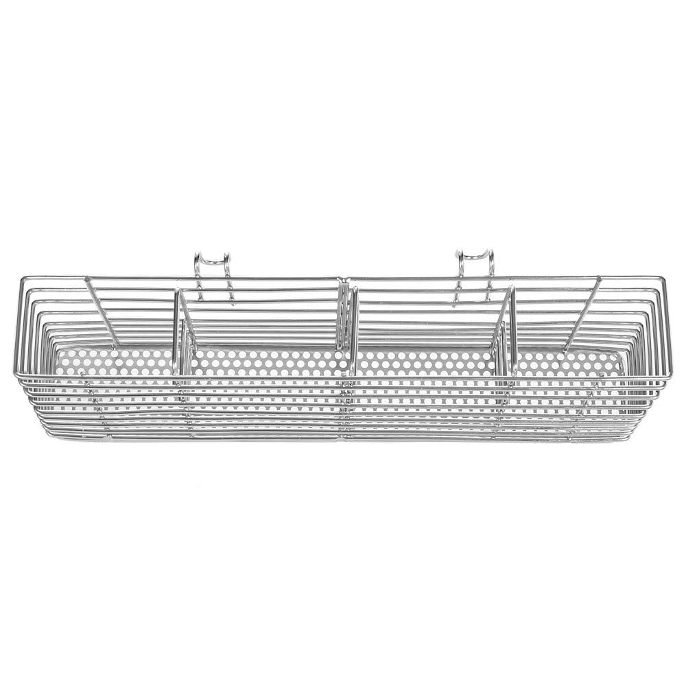Cutlery Holder Hanging Utensil Organizer 4-Compartment Stainless Steel Spoon Drying Rack – Stainless