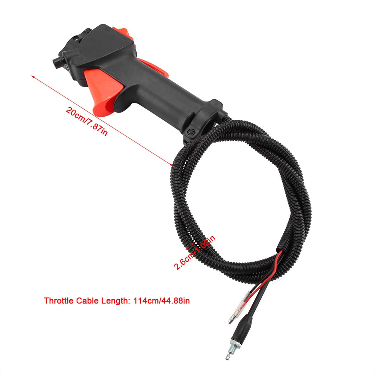 Mâner manetă de accelerație completă cu cablu pentru motocoasă țeavă 26 mm Buachois
