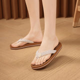 Women's Flip Flops Comfortable Non-Slip Thong Sandals – White EU 38