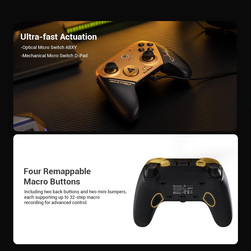 GameSir G7 Pro Wireless Gaming Controller 8K 8000Hz Hall Effect Triggers – Black