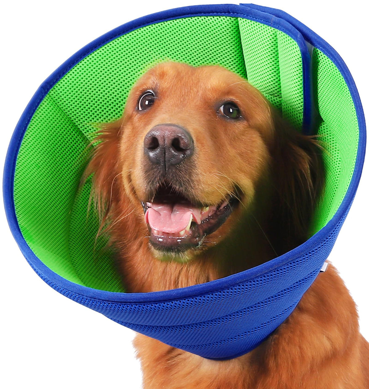 Soft Dog Neck Brace Leak-Proof Breathable Adjustable Protective Collar – Size 9 Blue