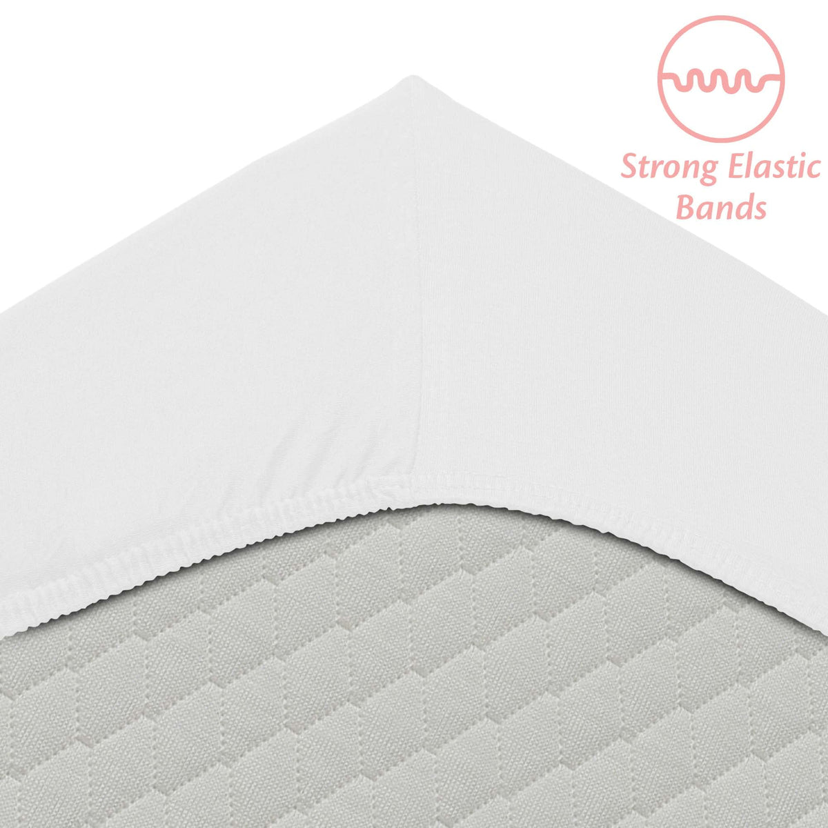 Mattress Protector 90 x 200 cm Waterproof Mattress Cover Waterproof Fitted Sheet made of Cotton and Microfiber Breathable Bed Mattress Cover Hypoallergenic Anti-mite Machine Washable