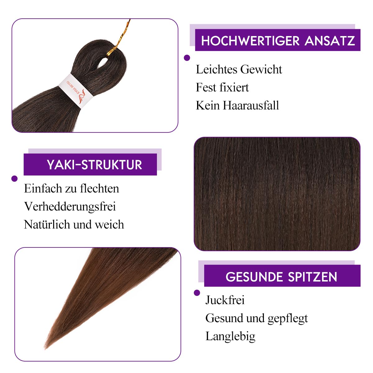 Pre-stretched Braiding Hair 26in Yaki Texture 90g Pack – 90g