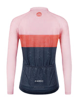 Tricou ciclism damă INBIKE respirabil cu uscare rapidă și 3 buzunare la spate – Roz L
