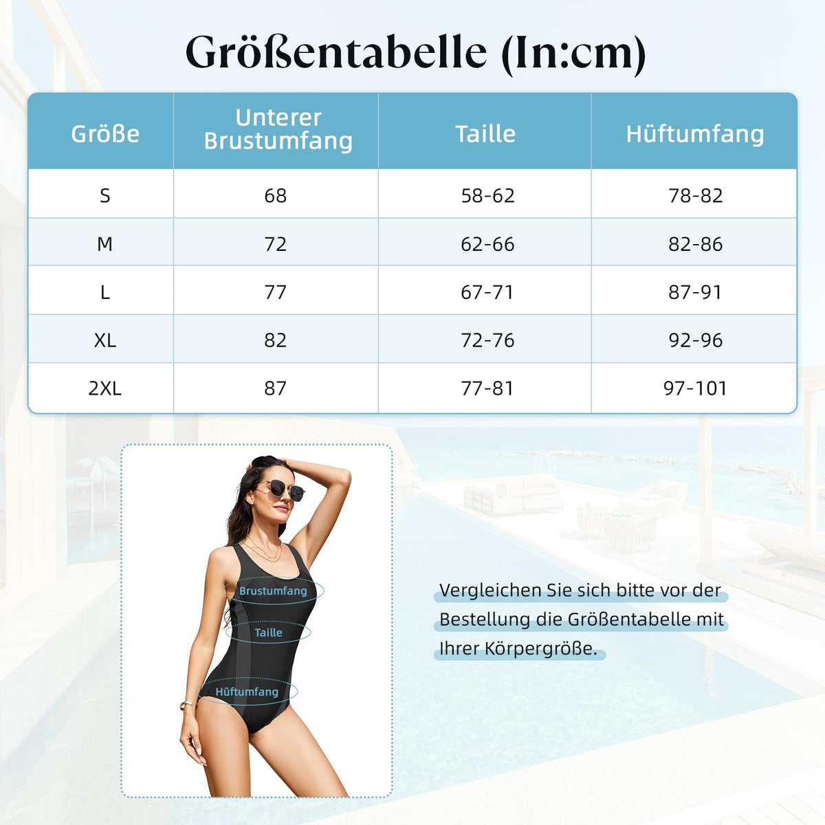 Costum de baie întreg sport modelator Durio push-up mărimi mari – Gri închis 2XL
