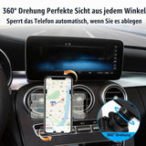 Car Phone Holder Centre Console Mount for Mercedes C-Class W205 2015–2021 & GLC X253 2016–2022 – Black