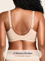 Wireless Seamless Padded Bralette Soft Support – Beige L
