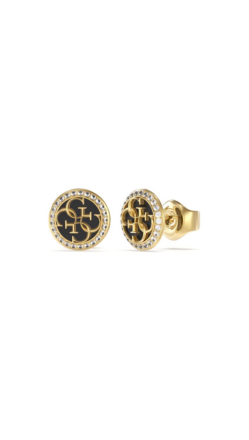 GUESS Women's Stud Earrings Sterling Silver One Size, Sterling Silver Crystal JUBE02147JWYGBKT/U, One Size, Stainless Steel, Cristal