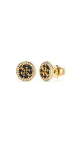GUESS Women's Stud Earrings Sterling Silver One Size, Sterling Silver Crystal JUBE02147JWYGBKT/U, One Size, Stainless Steel, Cristal