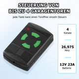 Hörmann Hand Transmitter Replacement HSM4 437230 26.975MHz Self-Learning 4-Channel
