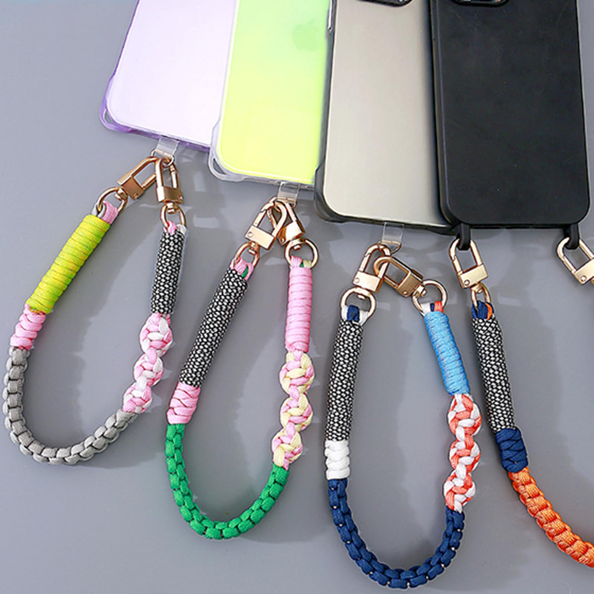 Cell Phone Lanyard Neck Strap Polyester Braided Adjustable – Universal