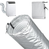 AC Exhaust Hose Insulation Cover Adjustable Buckle Straps Thermal Sleeve – Universal
