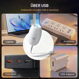 Starry Sky Galaxy Projector Rotating LED Night Light 360° Adjustable – White