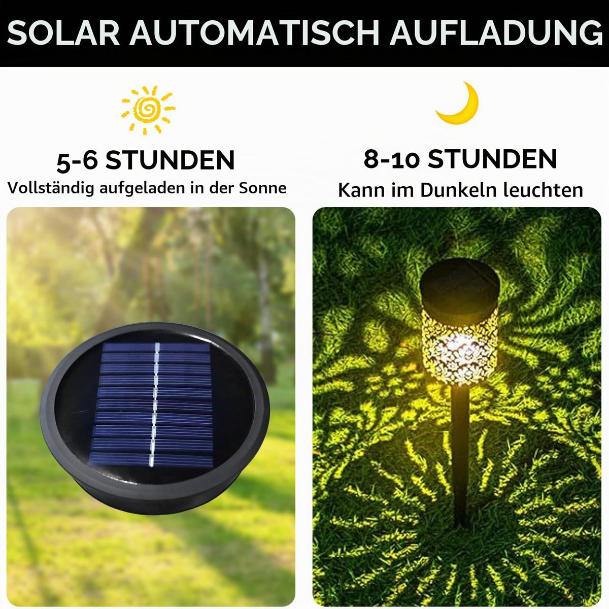 Module solare de schimb pentru lămpi solare de grădină diametru 11 cm, set 2 bucăți