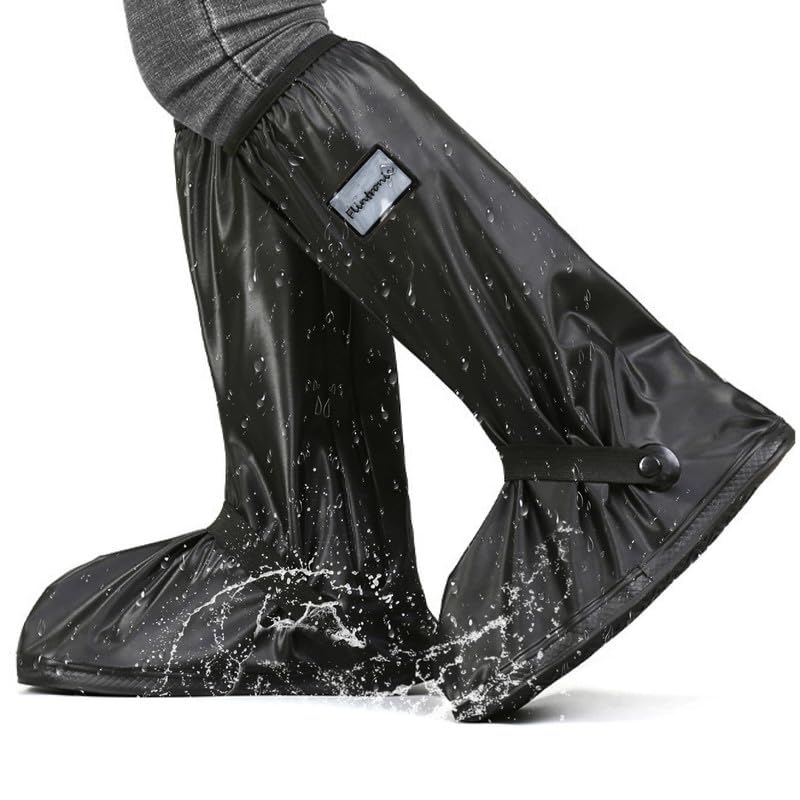 Waterproof Reflective Shoe Covers 1 Pair Reusable Non-Slip – XL