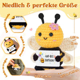 Hand-Crocheted Bee Figurine Gift for Women – Yellow