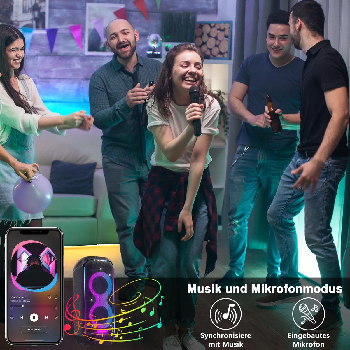 Cozylady 6M RGB Neon LED Strip, Flexible Strips with strong double-sided adhesive tape, 24V LED light ropes with app/remote control applicable to bedroom, room & outdoor decoration.