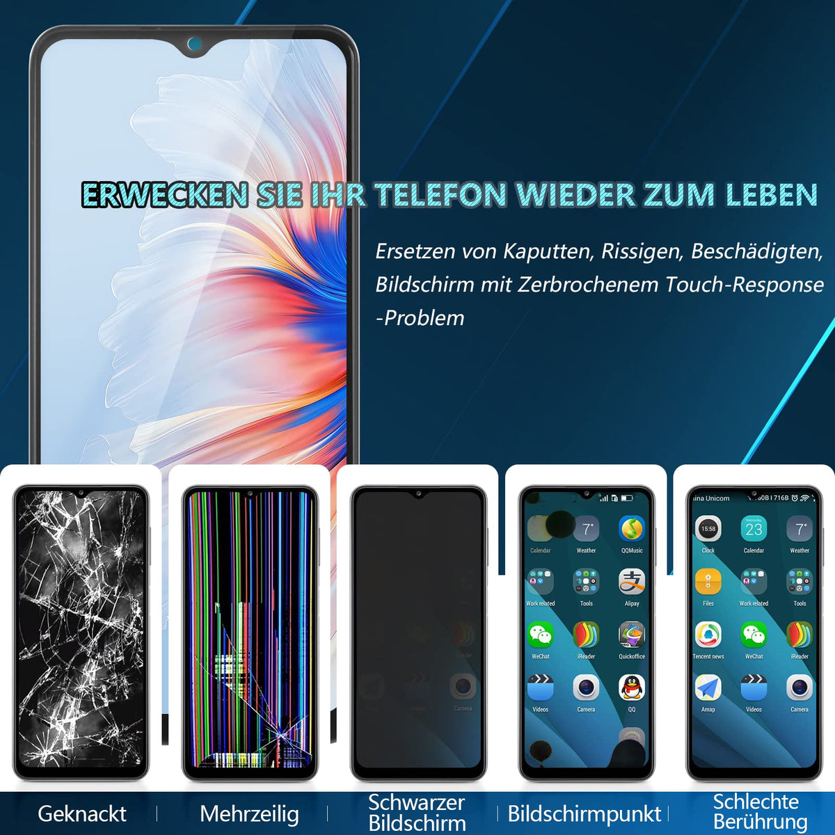 Ecran display LCD Incell cu touchscreen și scule pentru Xiaomi Redmi Note 10 4G / Note 10s / Poco M5S