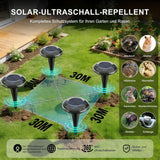 Solar Mole Repellent 2-Pack Vibration Pest Deterrent Up to 900m² IP68 - 2-Pack