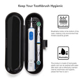 Toc rigid de călătorie pentru periuță electrică compatibil Oral-B și Philips – Negru