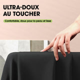 Rectangular Polyester Tablecloth 140 x 240cm Washable Reusable 2-Pack – Black