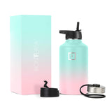 Termos sticlă sportivă din inox cu izolație termică Iron Flask 1890 ml cu 3 capace