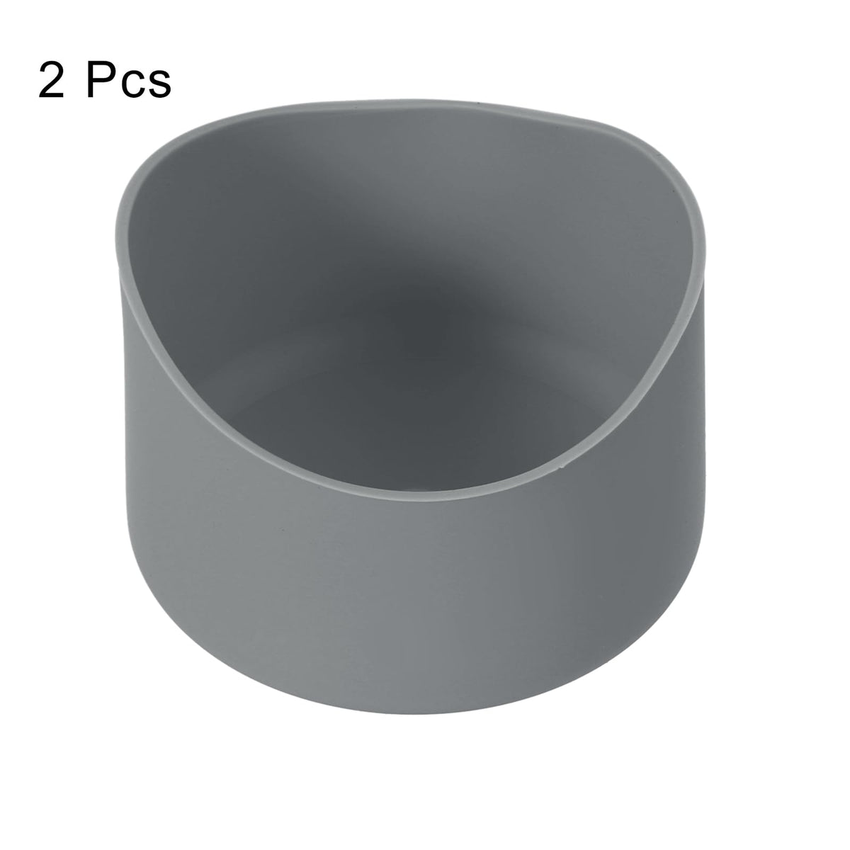 Silicone Bottle Base Sleeve 2-Pack 7cm Non-Slip for 12–24oz Bottles – Dark Grey