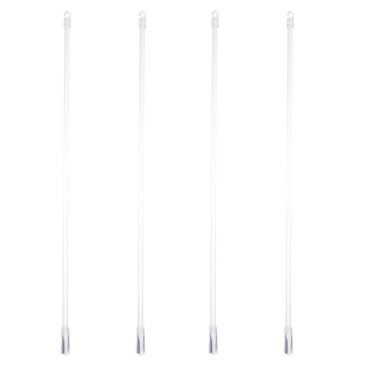 Blind Tilting Wand Replacement 17in 4-Piece with Hook & Handle – Transparent