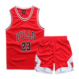 Set echipament baschet băieți maieu și pantaloni scurți – Roșu 13-15 ani (3XL)