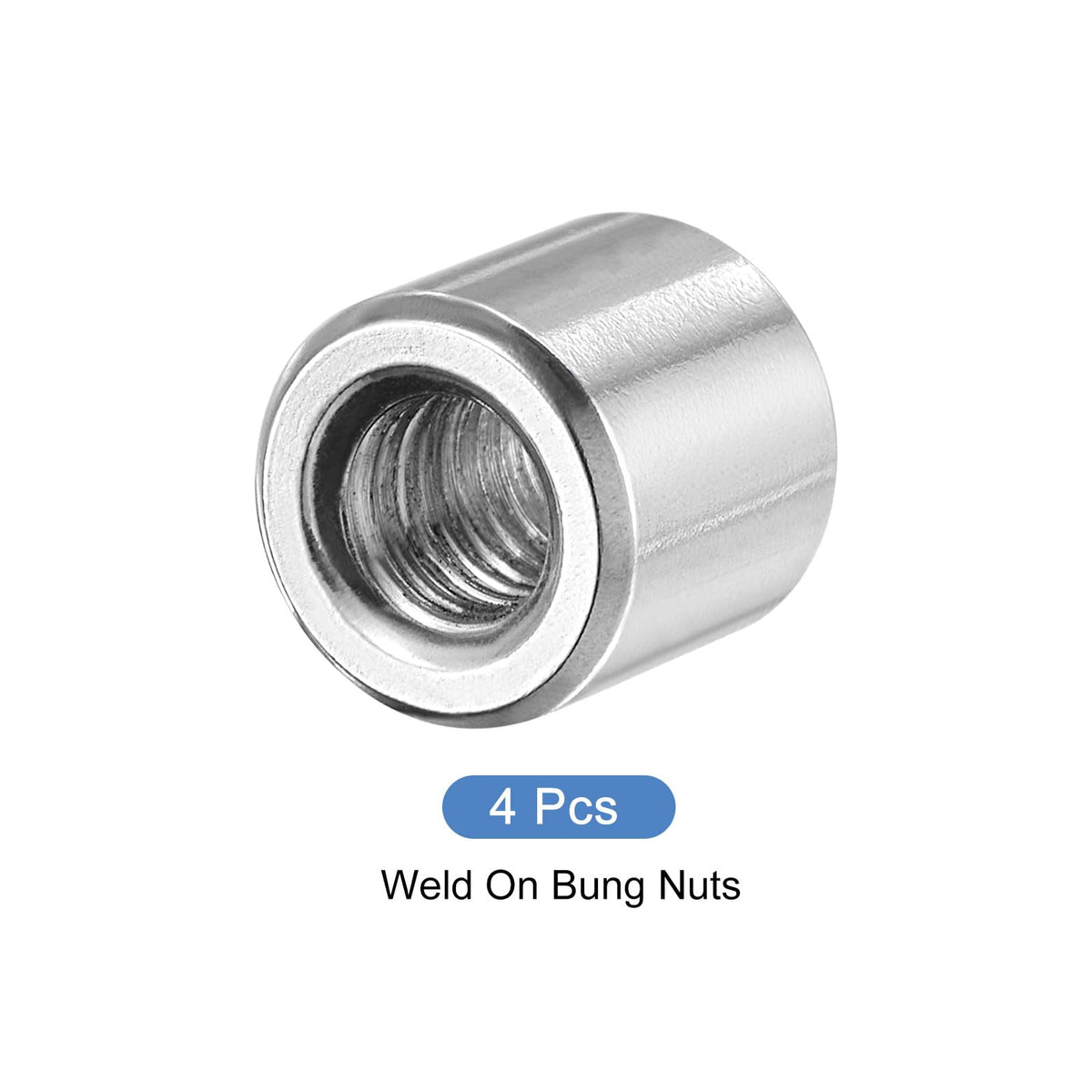 Weldable Cap Nut M8 14x13mm 4pc – Stainless Steel