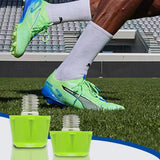 Crampoane filetate M5 antiderapante din nailon și metal pentru ghete de fotbal, set 12 buc – Verde Neon